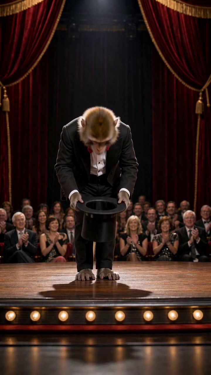 Video: Monkey's Hat Trick Goes Wrong — AI Short | Real Anim...